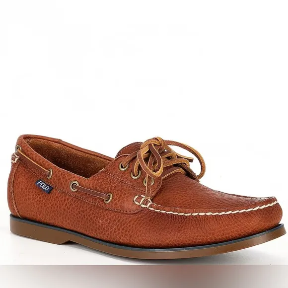 Polo Ralph Lauren Vintage Bienne Leather Boat Shoes size 11.5