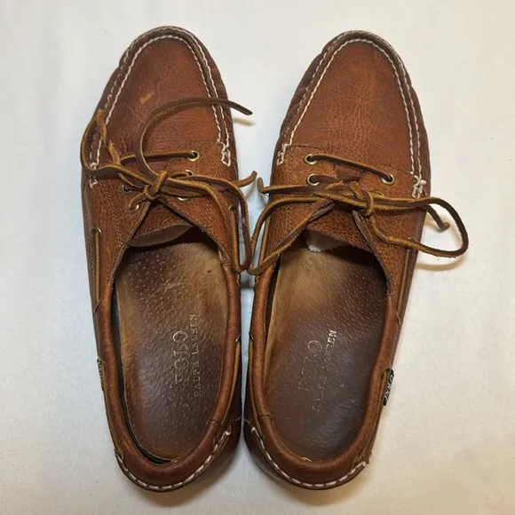 Polo Ralph Lauren Vintage Bienne Leather Boat Shoes size 11.5