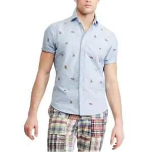 Polo Ralph Lauren Western Americana Classic Fit Embroidered Shirt Men’s Medium