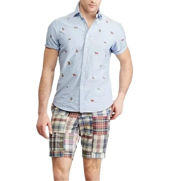 Polo Ralph Lauren Western Americana Classic Fit Embroidered Shirt Men’s Medium