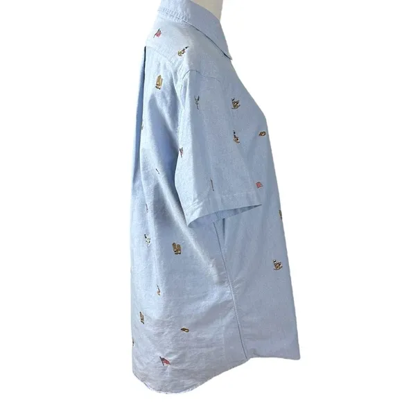 Polo Ralph Lauren Western Americana Classic Fit Embroidered Shirt Men’s Medium