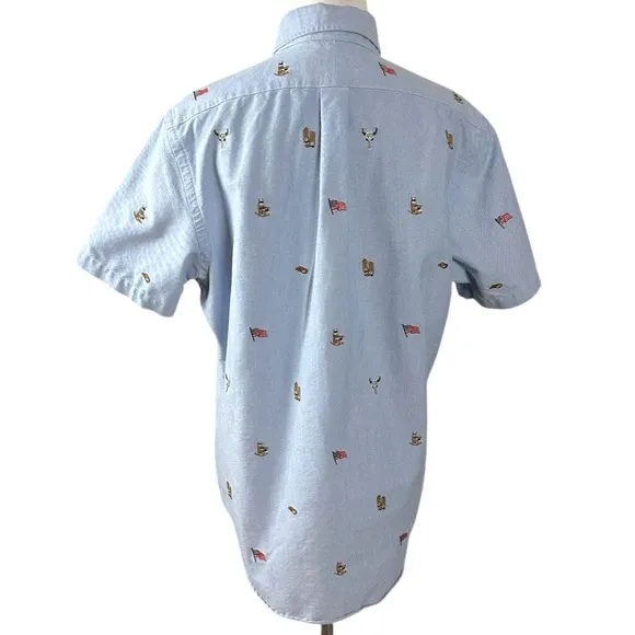 Polo Ralph Lauren Western Americana Classic Fit Embroidered Shirt Men’s Medium