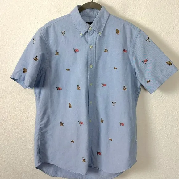 Polo Ralph Lauren Western Americana Classic Fit Embroidered Shirt Men’s Medium