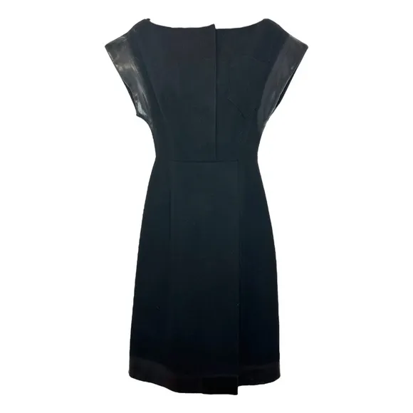 Prada Black Wool Sheath Dress