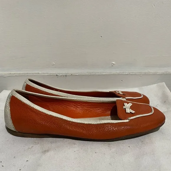 Prada Leather Flats, Size 37 EU Women