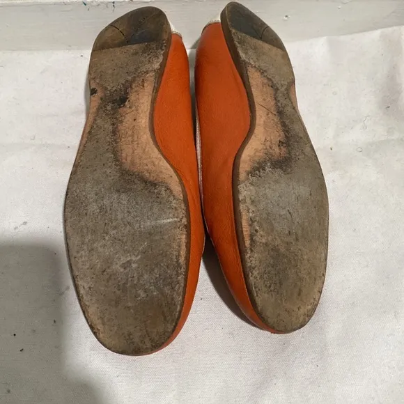 Prada Leather Flats, Size 37 EU Women