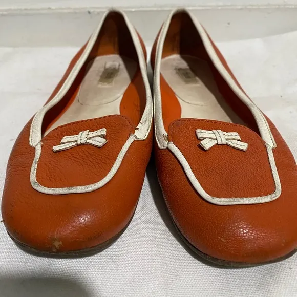 Prada Leather Flats, Size 37 EU Women