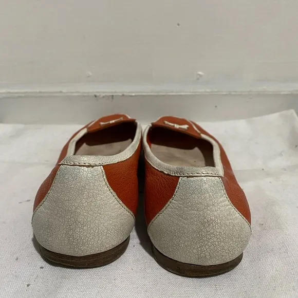 Prada Leather Flats, Size 37 EU Women