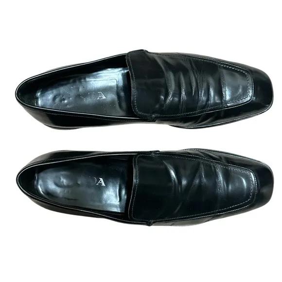 Prada men’s slip on leather shoes size 10