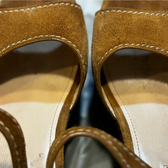 PRADA Suede Espadrille Platform. Size 37.