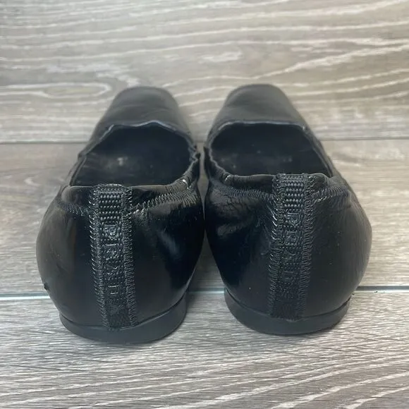 Prada Black Patent Leather Women’s Sz EU 35.5 Slip On Ballet Flats
