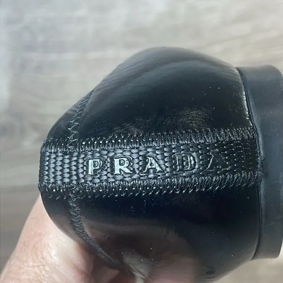 Prada Black Patent Leather Women’s Sz EU 35.5 Slip On Ballet Flats