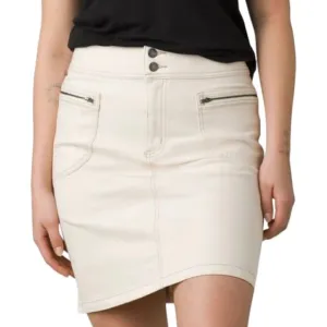 PRANA NWT Broadway Denim Stretch Skirt sz 0 in Natural