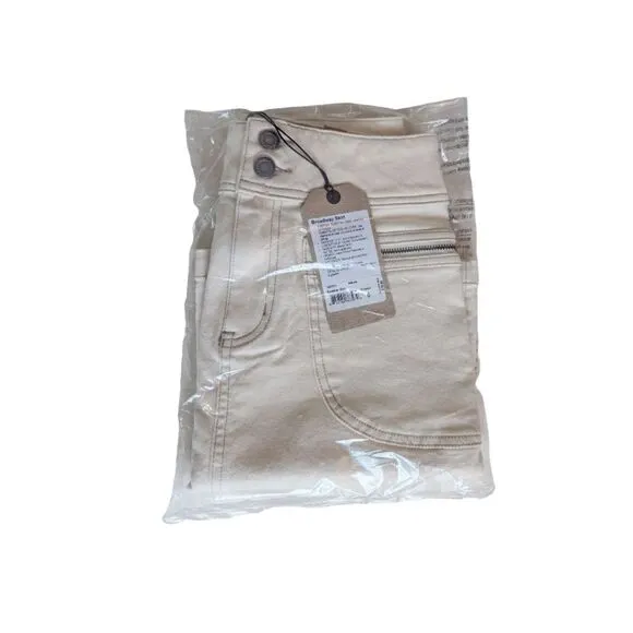 PRANA NWT Broadway Denim Stretch Skirt sz 0 in Natural