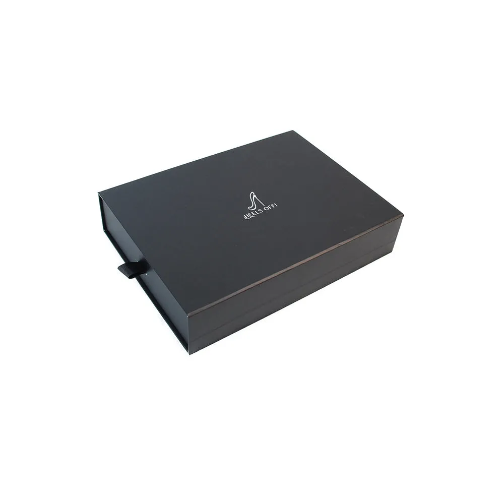 PRE-ORDER Foldable Flats Party Box | 20 Pairs of Ballet Pink Flats in a Black Display Box