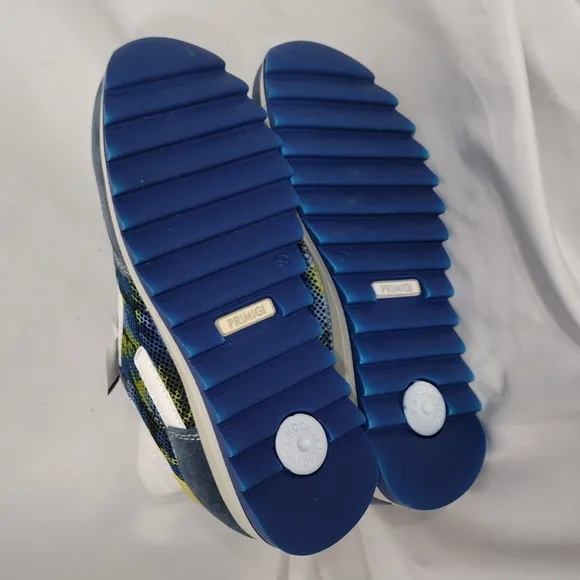 Primigi Blue and Yellow Sneakers Sporty Retro Style