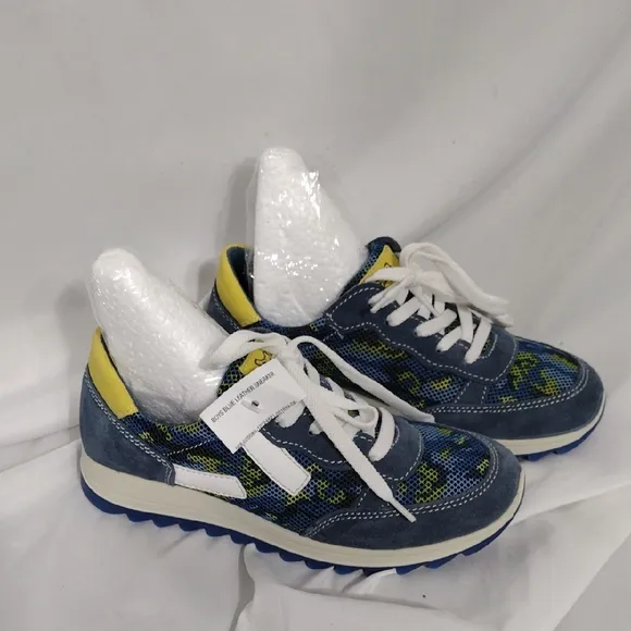 Primigi Blue and Yellow Sneakers Sporty Retro Style