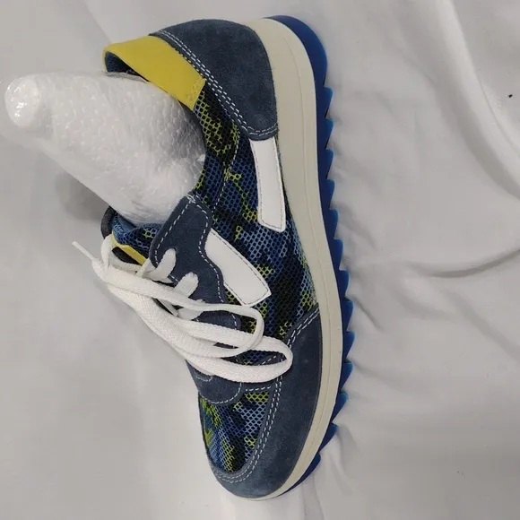 Primigi Blue and Yellow Sneakers Sporty Retro Style