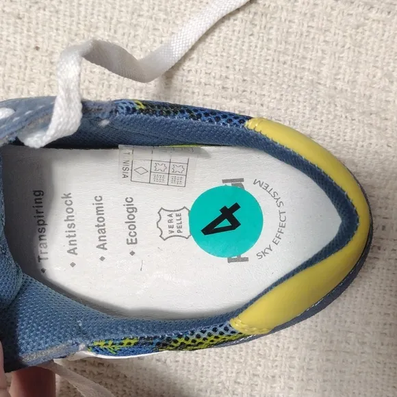 Primigi Blue and Yellow Sneakers Sporty Retro Style
