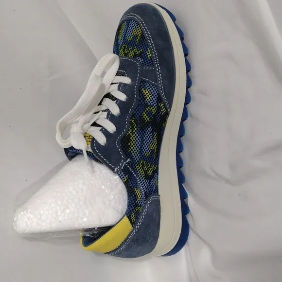 Primigi Blue and Yellow Sneakers Sporty Retro Style