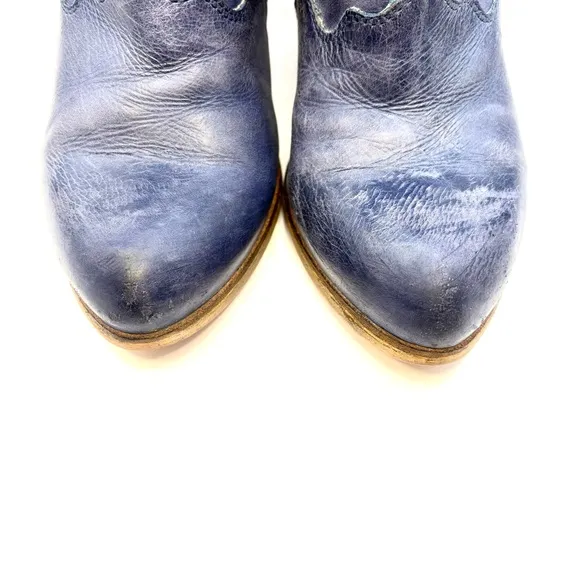 Prophecy Blue Leather Heeled Boots | 38