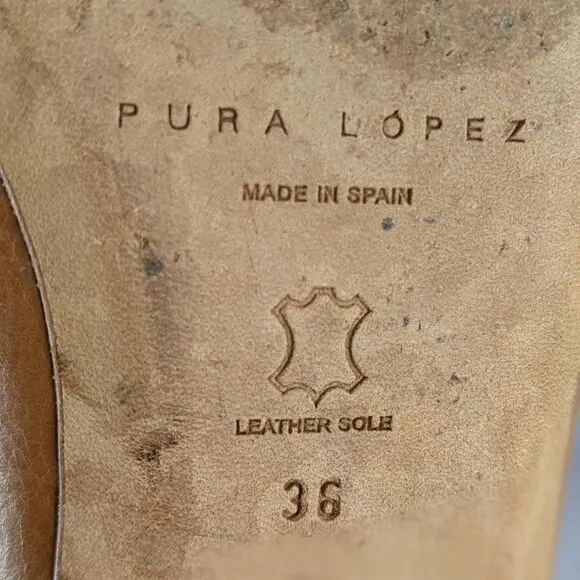 PURA LÓPEZ Woven Leather Ballet Flats with Bow Detail
