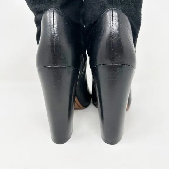 Rachel Zoe Leather Claudia Slouch Heeled Boots