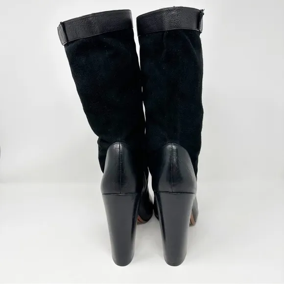 Rachel Zoe Leather Claudia Slouch Heeled Boots