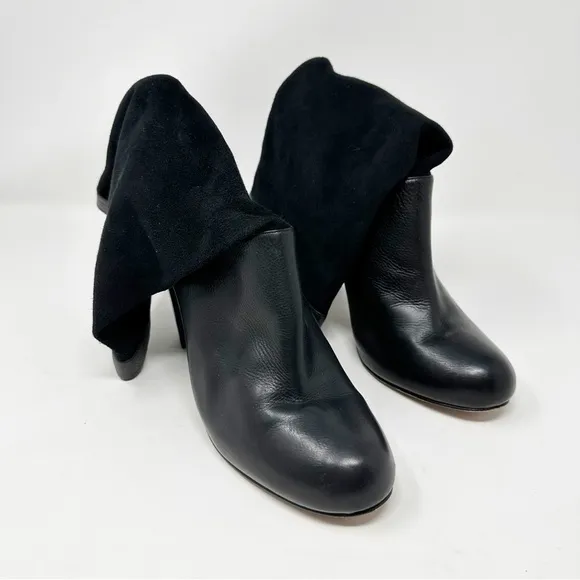 Rachel Zoe Leather Claudia Slouch Heeled Boots