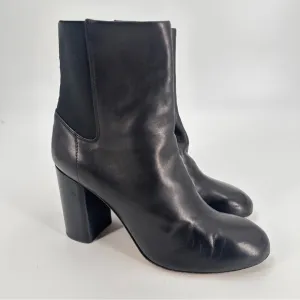 Rag &amp; Bone Agnes Black Leather Heeled Boots Size 40