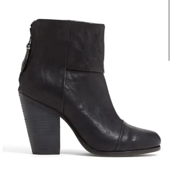 Rag &amp; Bone Classic Newbury Ankle Leather Booties