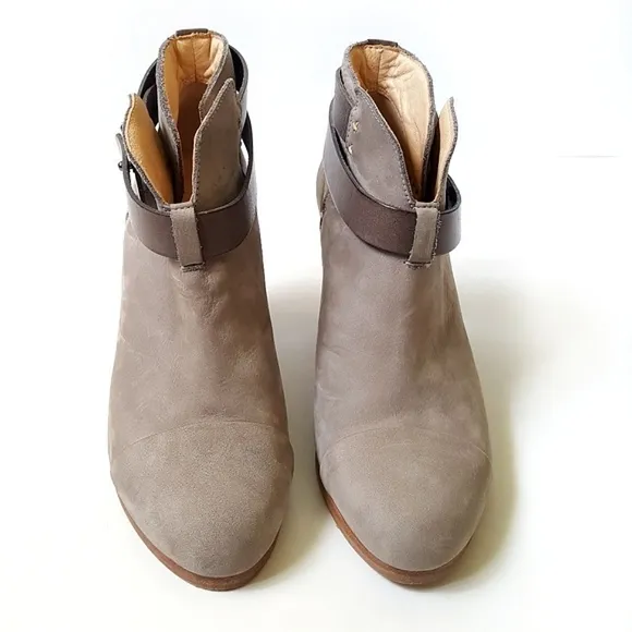Rag &amp; Bone Harrow Leather/Suede Booties