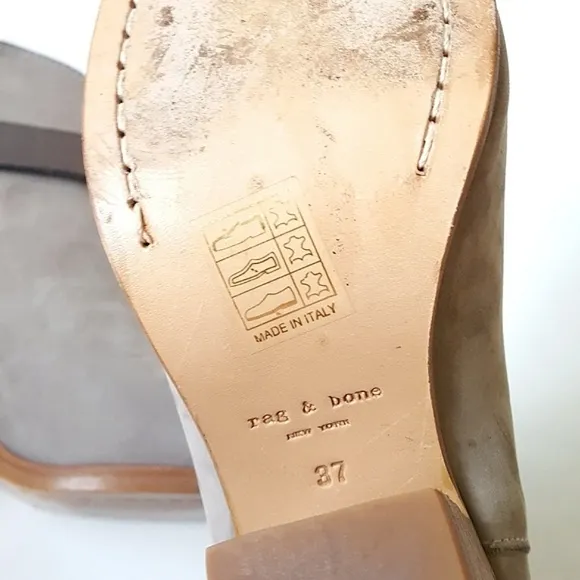 Rag &amp; Bone Harrow Leather/Suede Booties