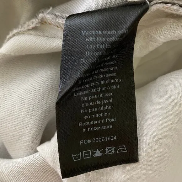 rag &amp; bone Maya Liquid Shorts Size 29 Black Bleach Tencel Minimalist Casual