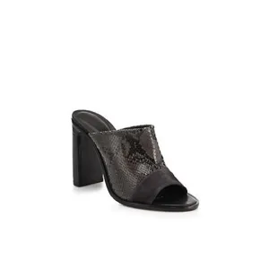 Rag &amp; Bone TRISTAN SNAKE-EFFECT LEATHER MULES