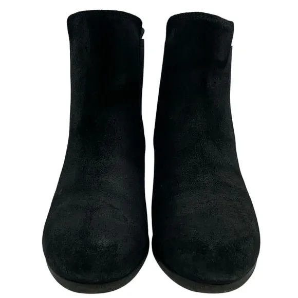 Rag &amp; Bone Womens Shoes Devon Boots Sz 5 Black Leather Ankle Heeled Suede Sleek