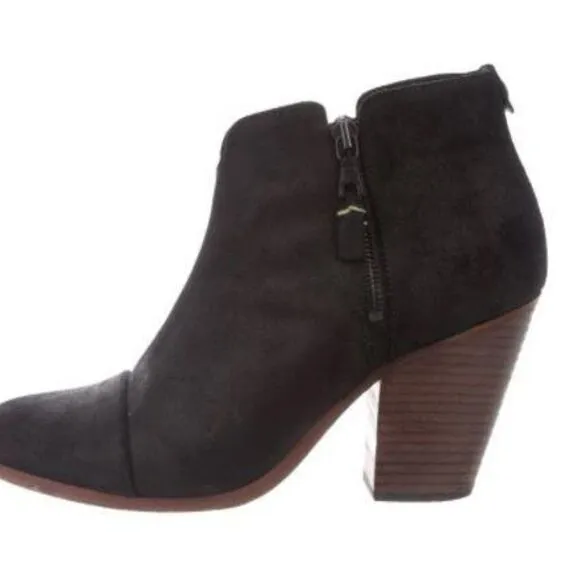 RAG &amp; BONE Suede Round Toe Boots Heels Boo…
