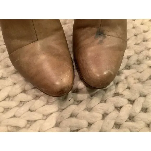 Rag and Bone Newbury Boots, Gray Leather , 40/10 Heeled Booties