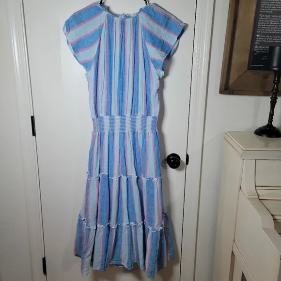 Rails Amellia Linen Blend Midi Striped Dress | Rails Dress | Spring Dress Small