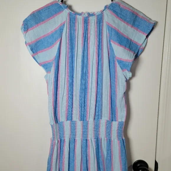 Rails Amellia Linen Blend Midi Striped Dress | Rails Dress | Spring Dress Small