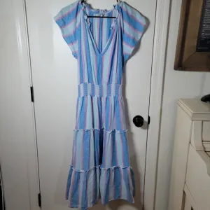Rails Amellia Linen Blend Midi Striped Dress | Rails Dress | Spring Dress Small