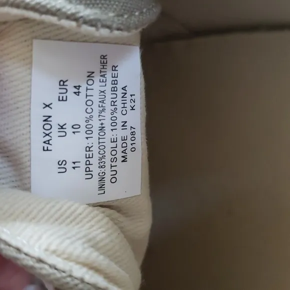 Ralph Lauren Polo Shoe Mens sz 11  Faxon X Khaki Canvas Sneakers Colored Ponies