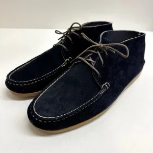 Rancourt &amp; Co. Penobscot Chukka Boot Navy Blue Suede Handsewn Made in USA 12