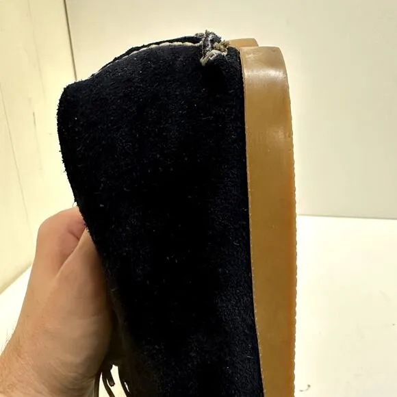 Rancourt &amp; Co. Penobscot Chukka Boot Navy Blue Suede Handsewn Made in USA 12