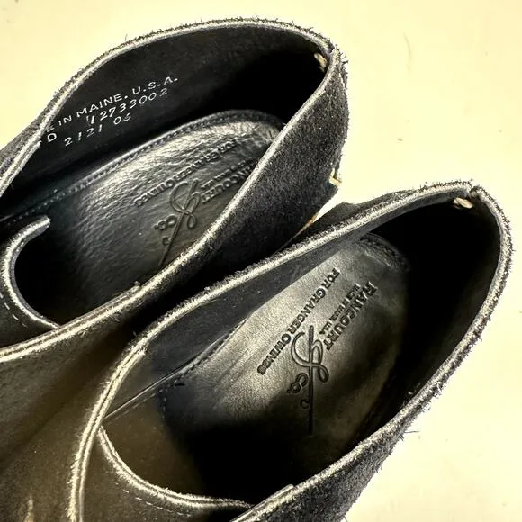 Rancourt &amp; Co. Penobscot Chukka Boot Navy Blue Suede Handsewn Made in USA 12