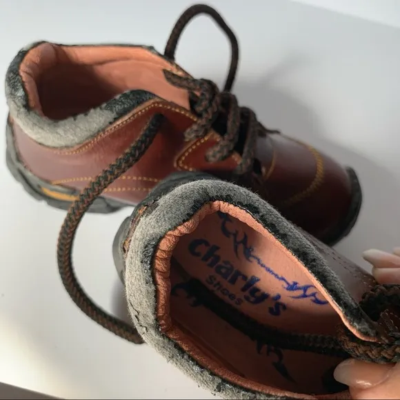 RARE Bart Simpson Brown leather Charly’s Toddler Shoes