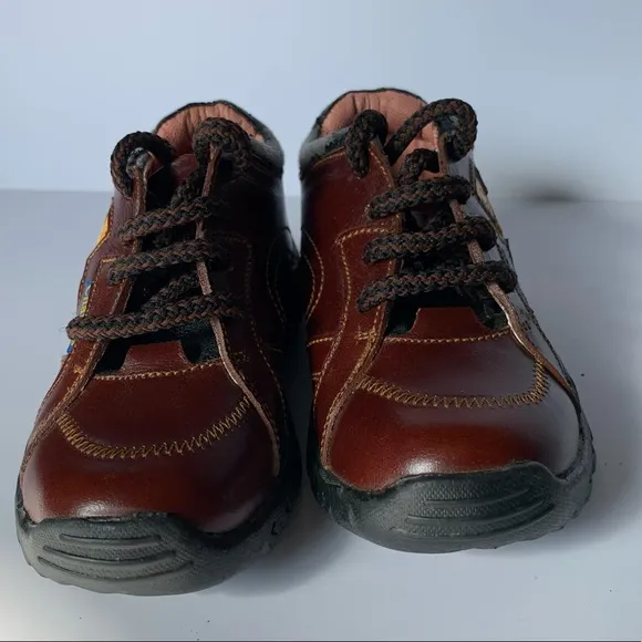 RARE Bart Simpson Brown leather Charly’s Toddler Shoes