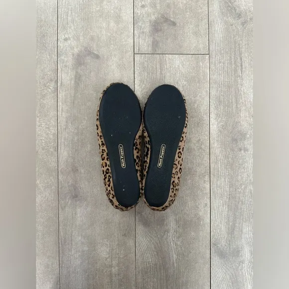 Rare Hush Puppies Genuine Leather Leopard Print Tassel Hush Puppies Round Toe