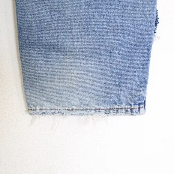 RE-Worked VTG 550 sz 28 crop Patchwork Levi's Reworked Upcycled textural patches