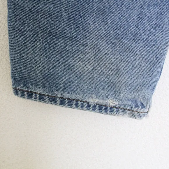 RE-Worked VTG 550 sz 28 crop Patchwork Levi's Reworked Upcycled textural patches